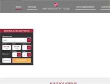 Tablet Screenshot of intergrouphoteles.com